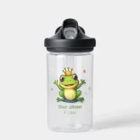 Frog King Cartoon Back To School Name