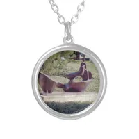 A Sculpture in Kansas City Silver Plated Necklace