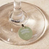 ID Sweet Cheeks Wine Glass Charm