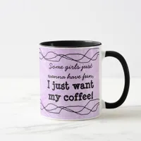 Funny Quote Women's Purple  Coffee Mug