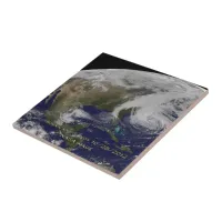 Satellite View of Hurricane Sandy Tile