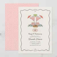 Margs & Matrimony Margarita Bachelorette Party Invitation