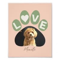 Personalized Beloved Fur Baby Paw Photo Print