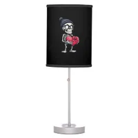 Funny Skeleton Men Women Skeleton Heart Valentines Table Lamp
