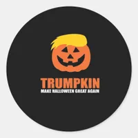 Halloween Trumpkin V2 Classic Round Sticker