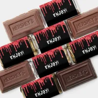 Black red glitter drips Treats Halloween  Hershey's Miniatures