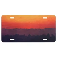 Five Shades of Sunset Painting License Plate