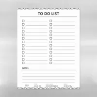 To Do List Daily Planner Checklist Business Logo Magnetic Dry Erase Sheet