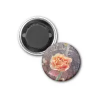 Pretty Peach Prickly Pear Flower Magnet