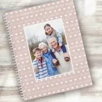 We Love You Grandma Pink Hearts Photo  Notebook