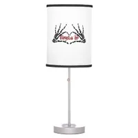 Af Skeleton Hands Heart Moody Aesthetic Table Lamp
