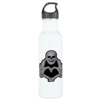 Skeleton Heart Hands Clean Graphic Mood Stainless Steel Water Bottle
