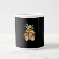 Cute Cottagecore Mushroom Frog Goblincore Style Giant Coffee Mug
