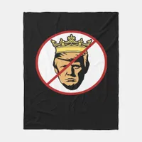 No Kings Anti Creative Classic Design Fleece Blanket