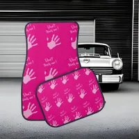 Don't touch me - Hands, pink Car Floor Mat