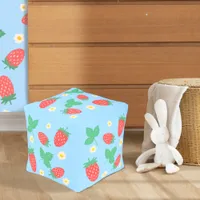 Mini Strawberry Blossom Pouf