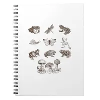 Cottagecore Aesthetic Mushroom Academia Frog Gobli Notebook