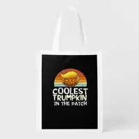Coolest Trumpkin Patch Grocery Bag