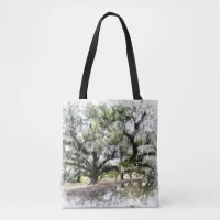 *~* Live Oak New Orleans Living Oaks Art Painting Tote Bag