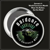 Hardcore Carnivore World Carnivore Month Crocodile Button