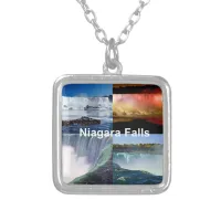 Niagara Falls New York Photo Views Silver Plated Necklace