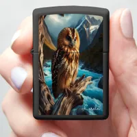 Tawny Fish Owl Phantom of the Rapids Zippo Lighter