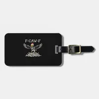 F Caw F Funny Chicken Halloween Cool Unique Style Luggage Tag