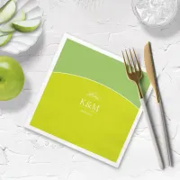 Thin Line Minimalist Wedding Apple/Spring ID919  Napkins