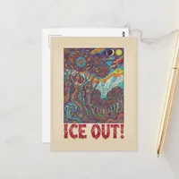 Ice Hippie People Out Protest Postcard