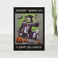 Zombody Wishes You a Happy Halloween Card