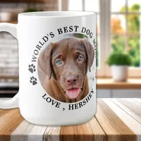 World's Best Dog Mom Personalized 2 Pet Picture Coffee Mug