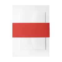 Red Invitation Belly Band