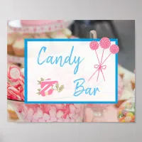 Candy Bar Wedding or Baby Shower Sign Poster