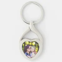 Personalized Photo Heart Shaped Keychain