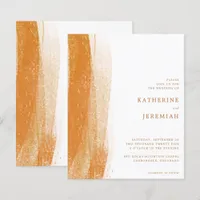 BUDGET Terracotta Rust Gold Foil Boho Wedding