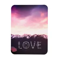 *~* Pink  & Lavender Sky  Purple Mountains Photo Magnet