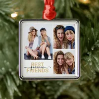 Best Friends Forever Photo Keepsake Metal Ornament