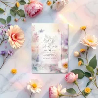 Baby in Bloom Watercolor Floral Baby Shower Invitation