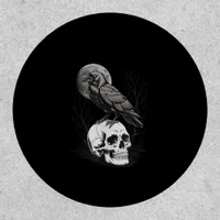 Crow, F-Caw-F Funny Bird Moon Gothic Adult Humor C Patch