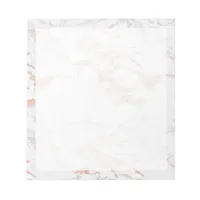 Elegant Chic Rose Gold Foil Marble Notepad