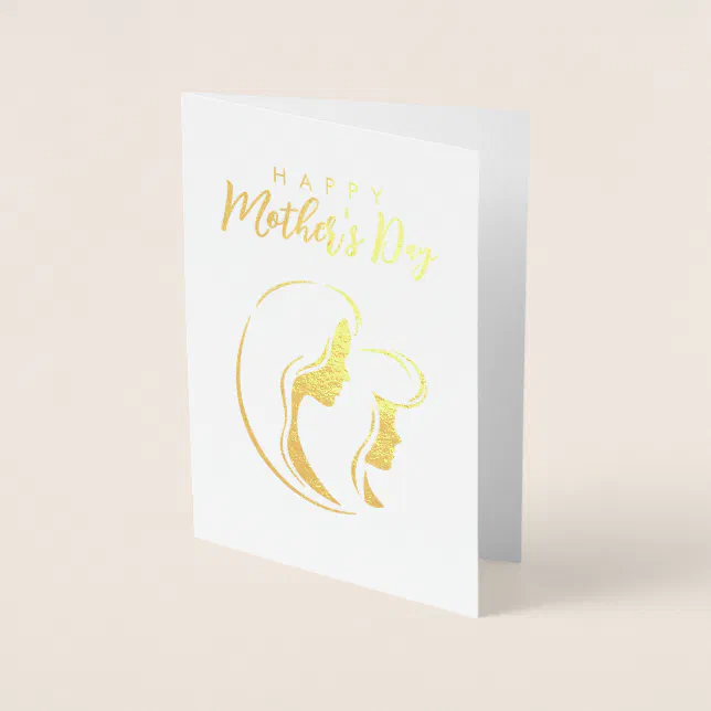 Mother & Daughter | Illustration | Mother's Day Foil Card