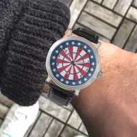 Patriotic Stars and Stripes Wristwatch
