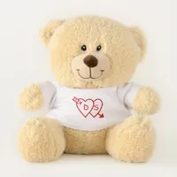 Teddy Bear - Loving Hearts with Initials