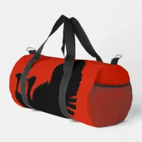 Silhouette of Turkeys Duffle Bag