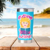 So Totally Eighties Reading Epic Book Love  Insulated Tumbler