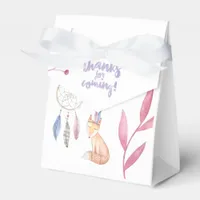 Cute Watercolor Boho Tribal Baby Shower Thank You Favor Boxes