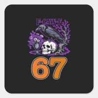 F-Caw-F Chicken Halloween Classic Funny Trendy Square Sticker