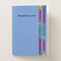 Colorful Stained Glass Design Pocket Folder