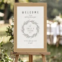 Rustic Boho Fun Wedding Welcome ID1109 Foam Board