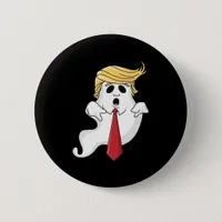 Funny For Halloween, Donald Costume Classic Button